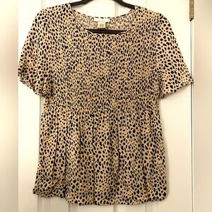 Animal print blouse